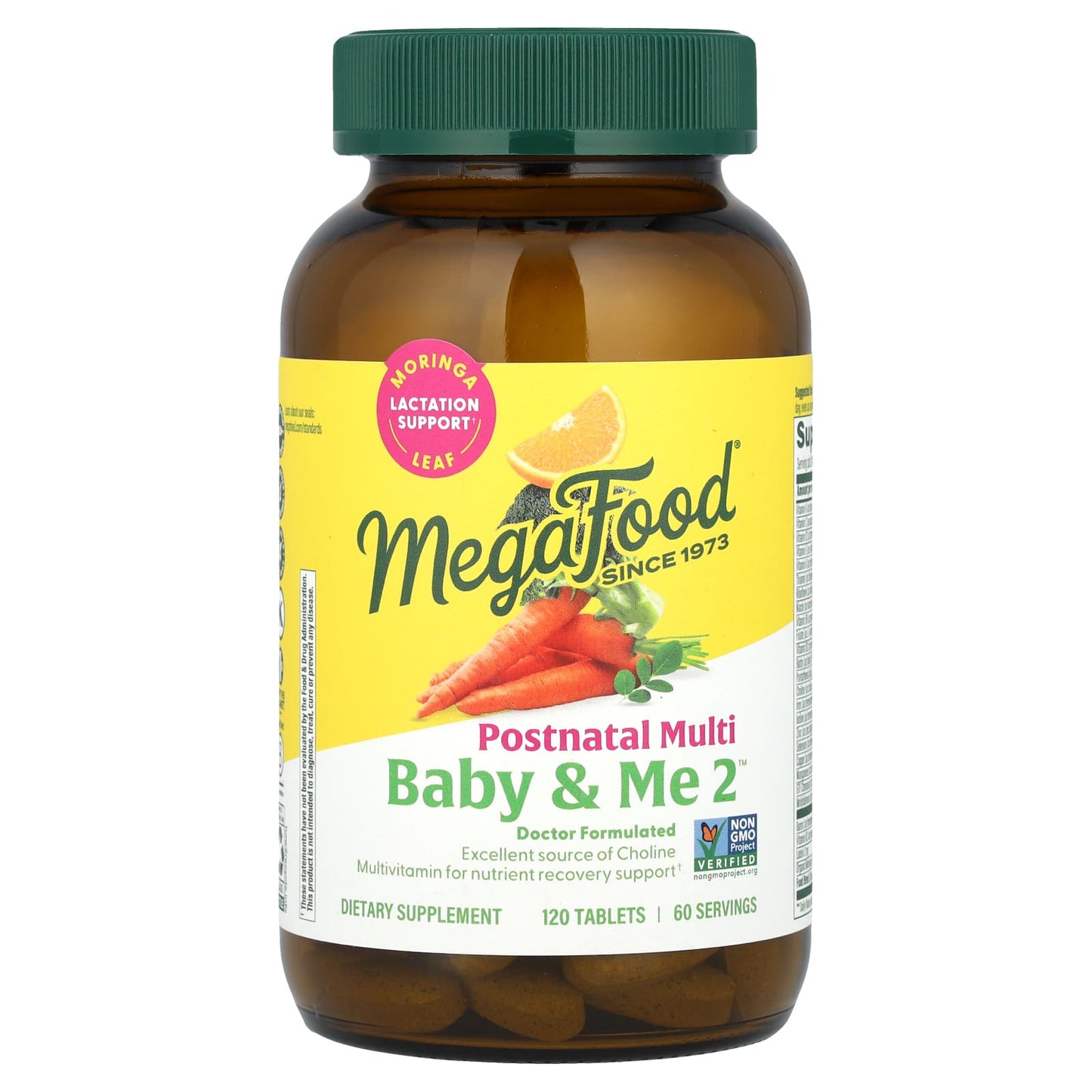 Megafood, Baby & Me 2, Postnatal Multi, 120 Tablets UPC 051494104309 | HiLife Vitamins