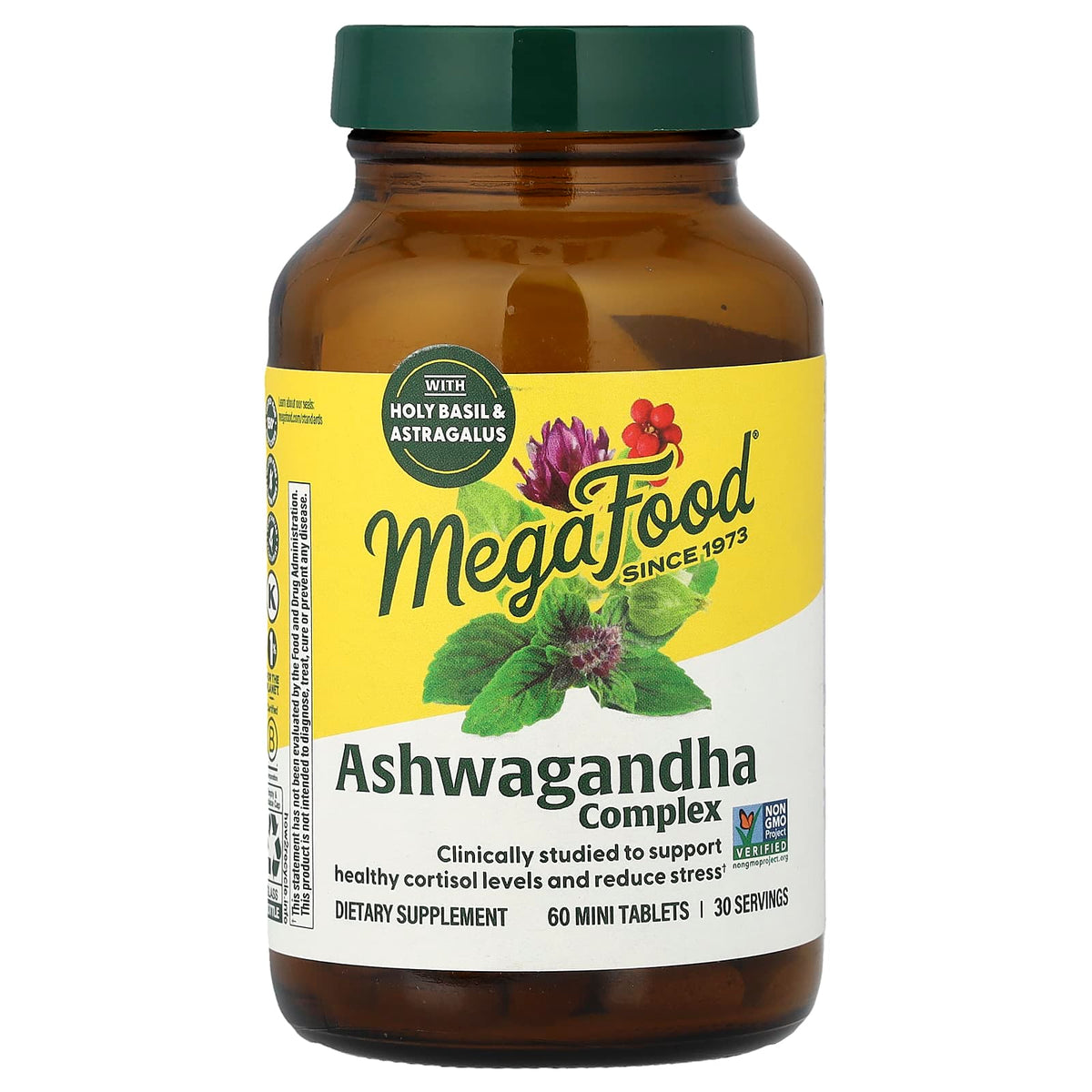 Megafood, Ashwagandha Complex, 60 Mini Tablets UPC 051494104330 | Hilife Vitamins