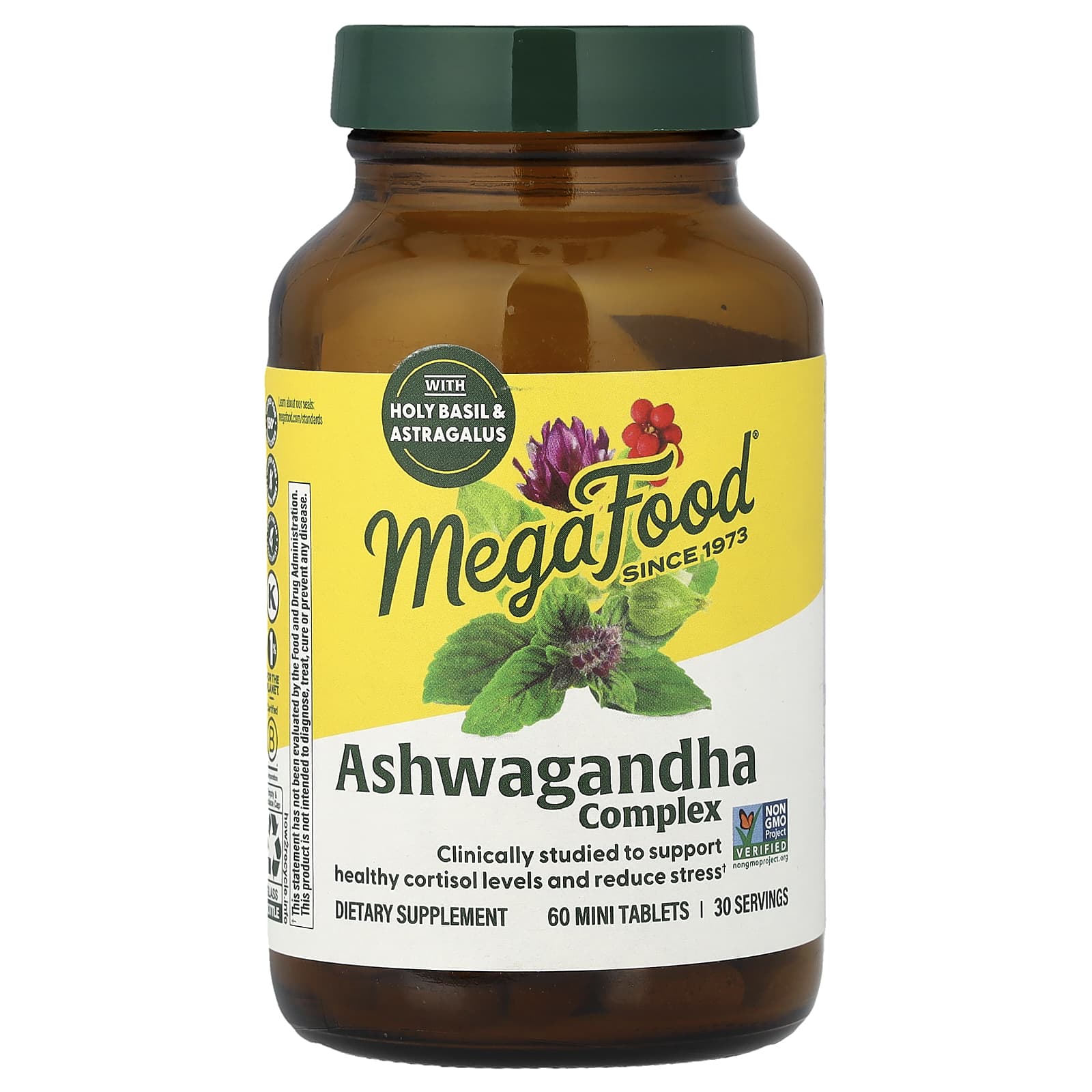 Megafood, Ashwagandha Complex, 60 Mini Tablets UPC 051494104330 | Hilife Vitamins