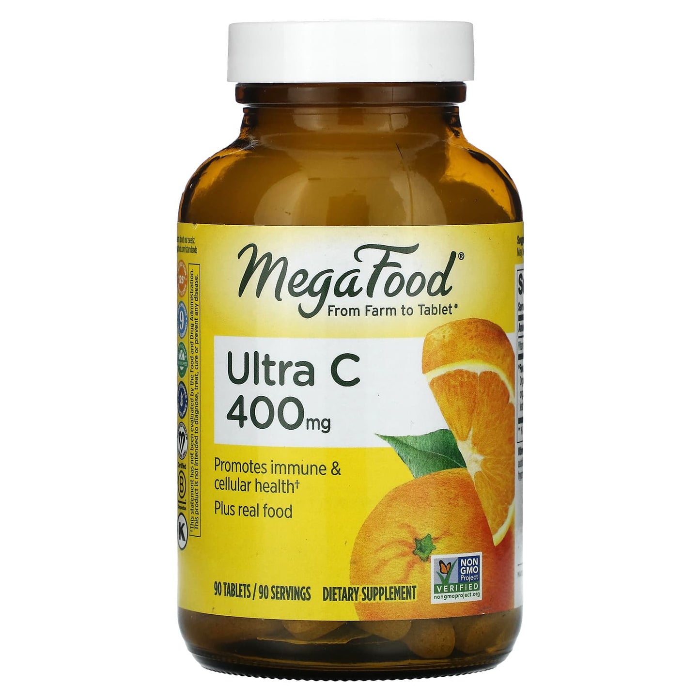 Megafood, Ultra C, 400 mg, 90 Tablets UPC 051494104392 | HiLife Vitamins
