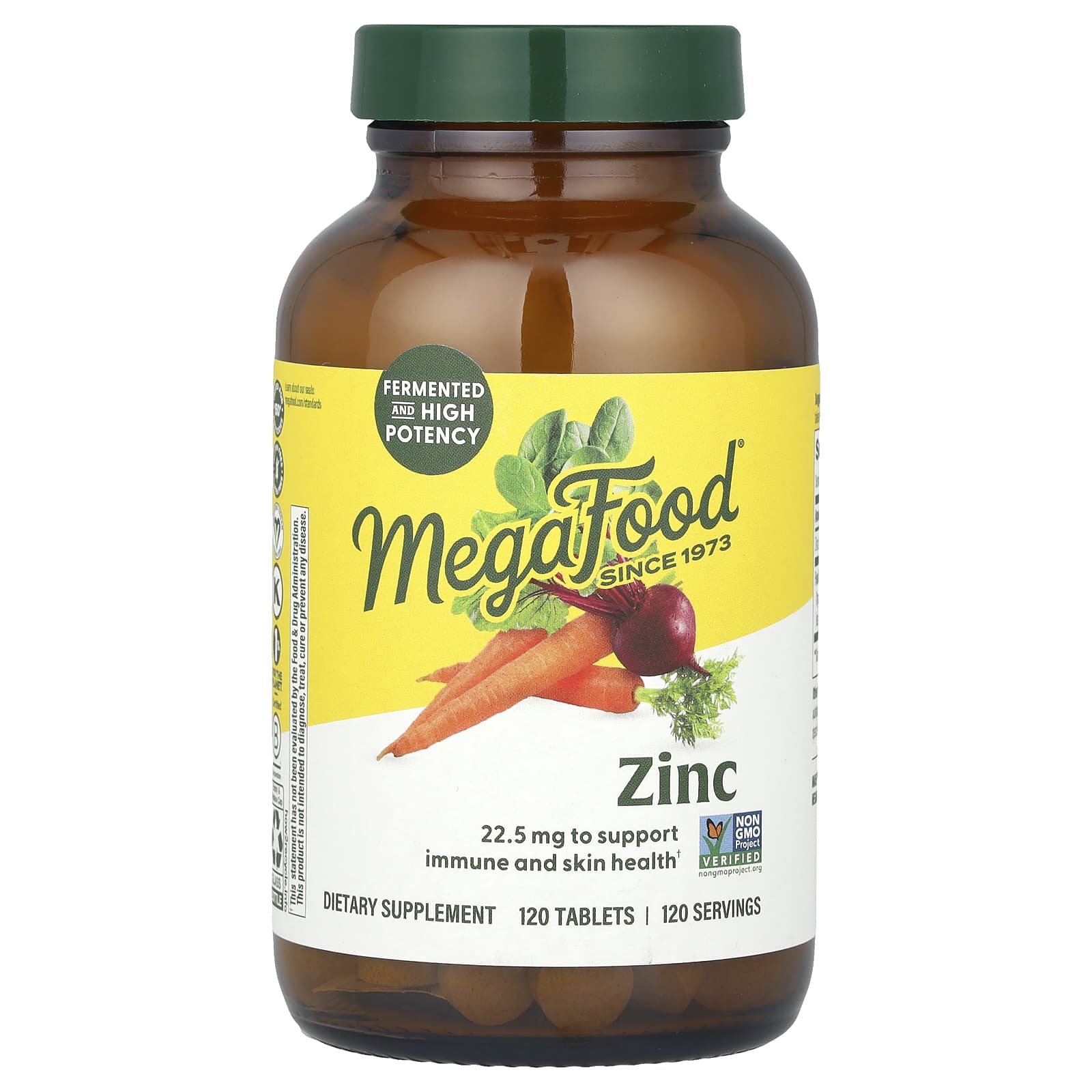 Megafood, Zinc, 120 Capsules UPC 051494104408 | HiLife Vitamins
