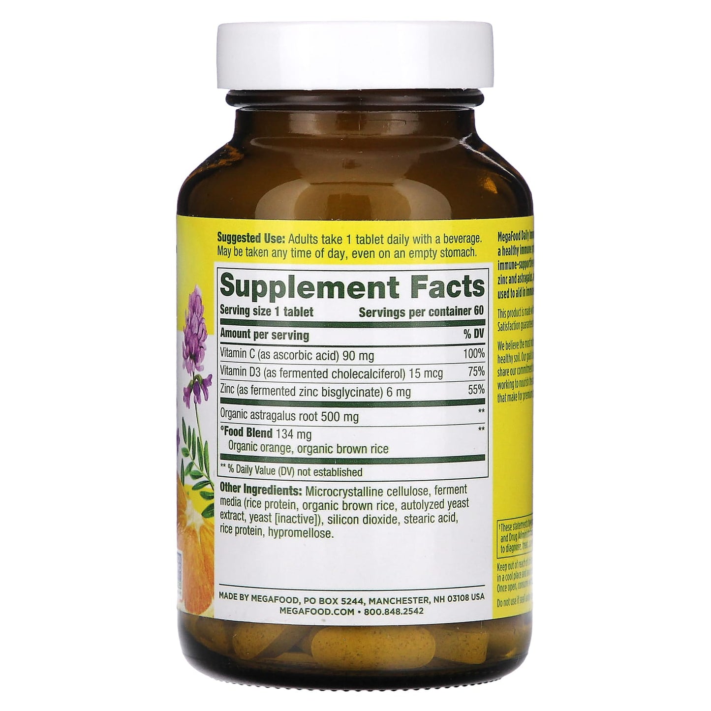 Megafood, Daily Immune Support, 60 Tablets UPC 051494104439 | HiLife Vitamins