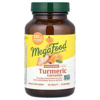 Megafood, Tumeric Curcumin, Whole Body Minis, 60 Tablets UPC 051494104484 | HiLife Vitamins