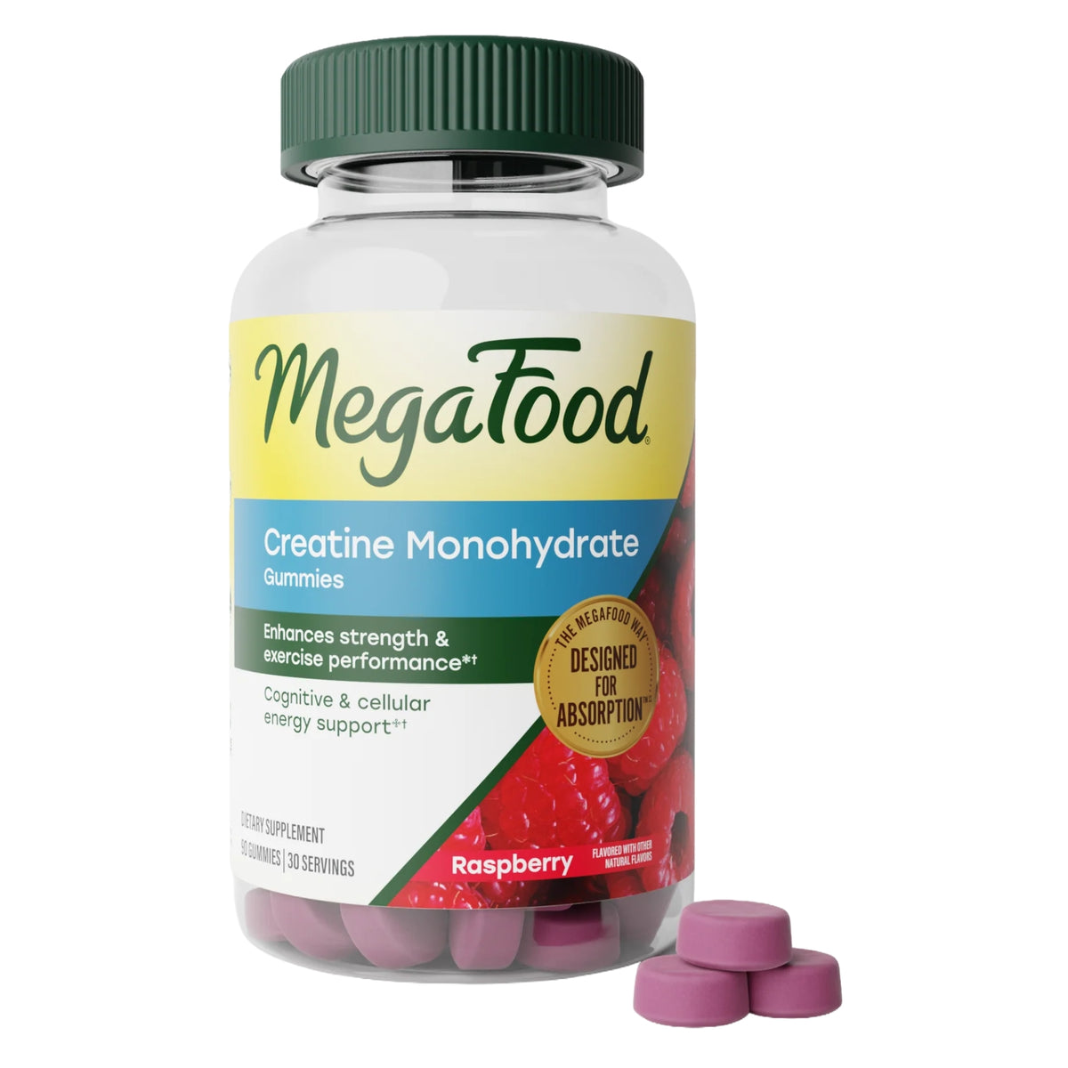 Megafood, Creatine Monohydrate, 90 Gummies UPC 051494106150 | Hilife Vitamins