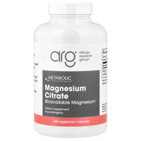 Metabolic Maintenance, Magnesium Citrate, 240 Capsules UPC 838287004301 | Hilife Vitamins