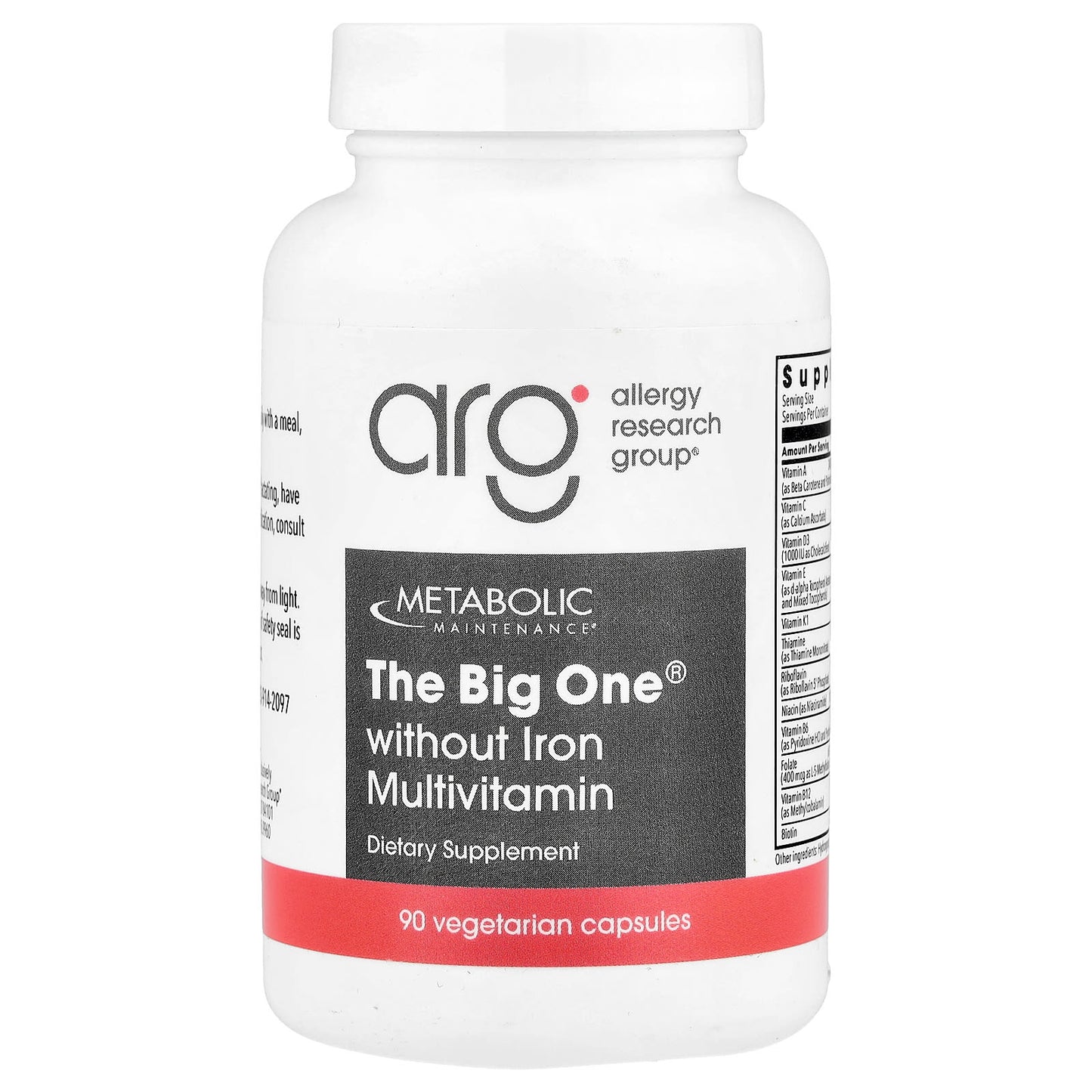 Metabolic Maintenance, The Big One® without Iron, 90 Capsules UPC 838287005209 | Hilife Vitamins