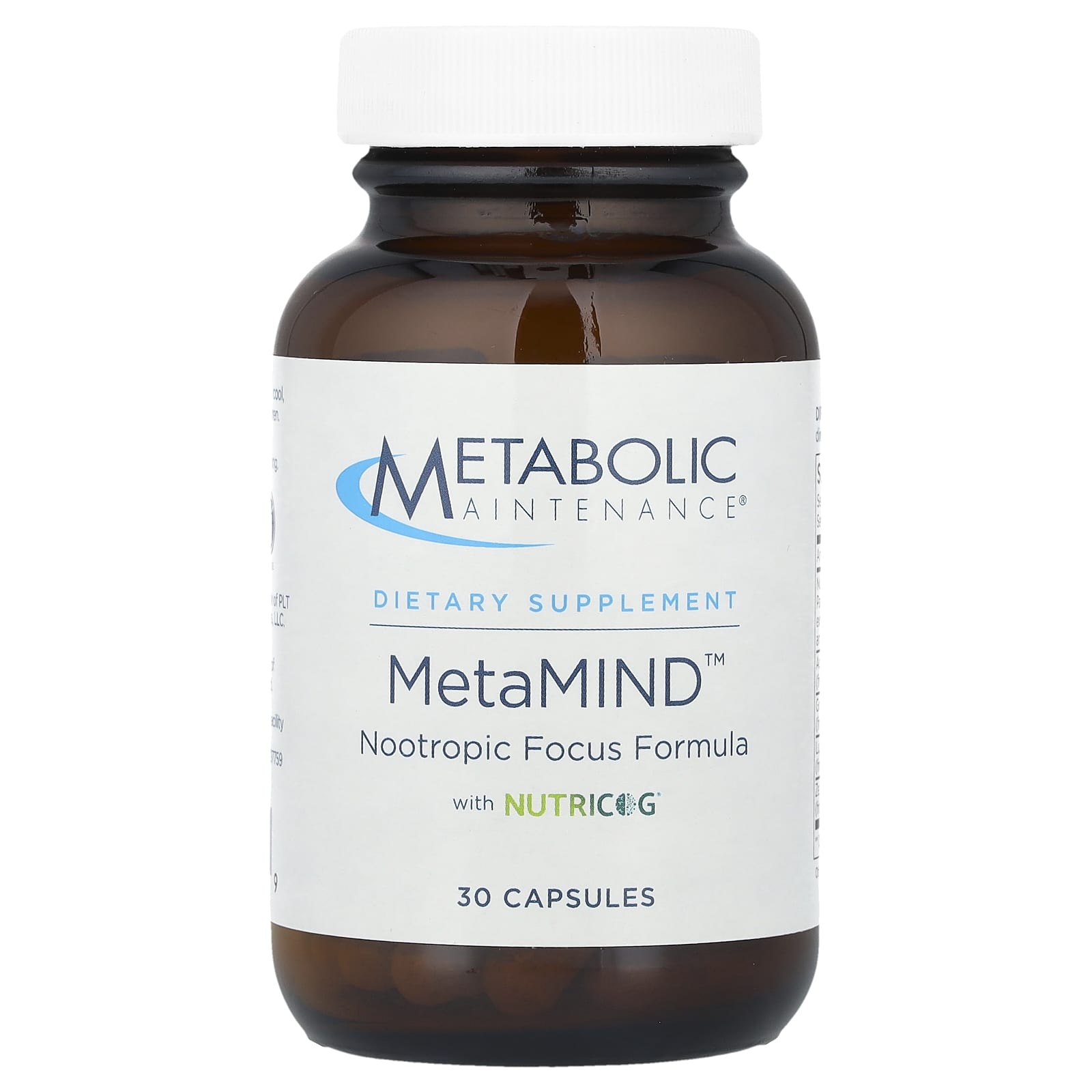 Metabolic Maintenance, MetaMIND™, 30 Capsules UPC 838287007159 | HiLife Vitamins