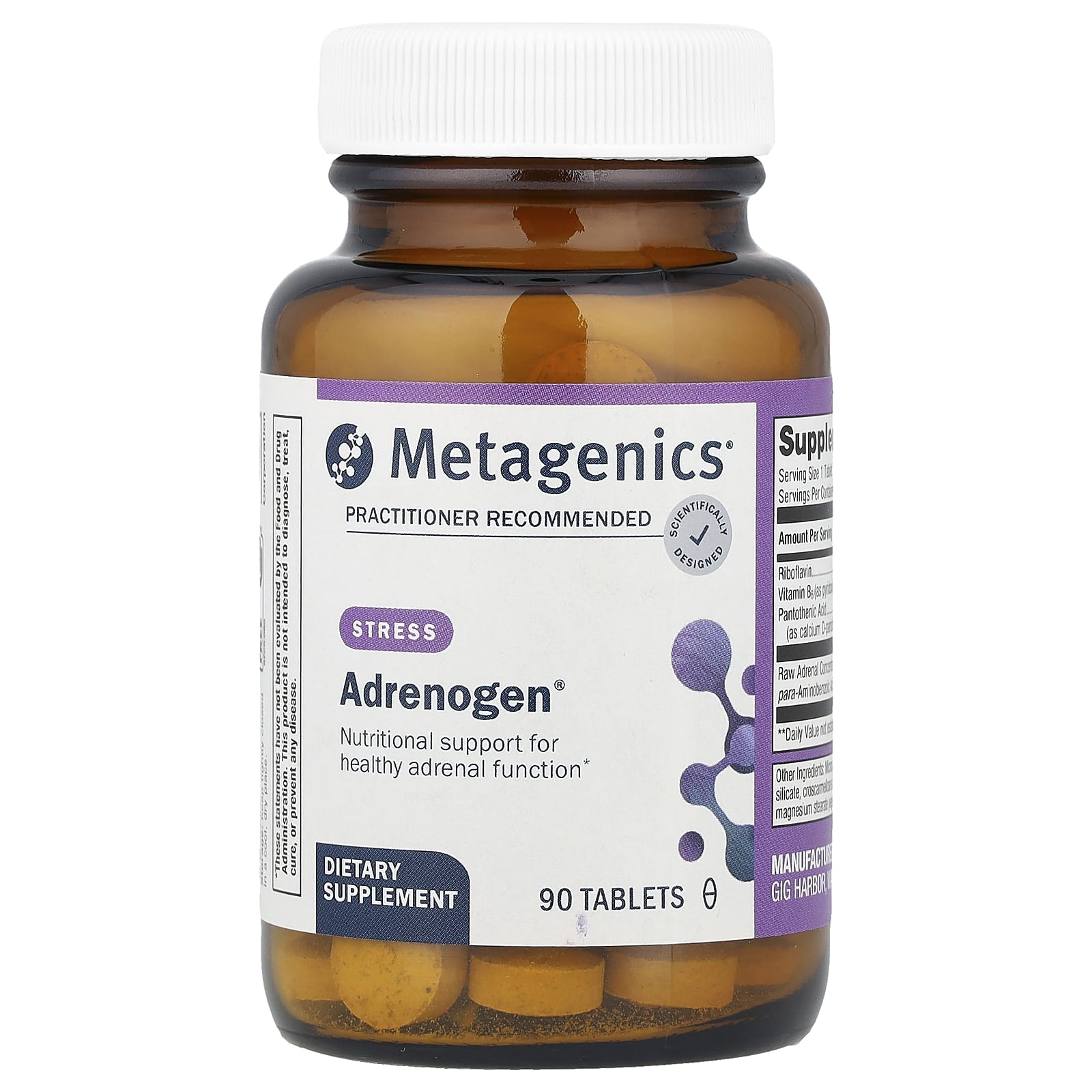 Metagenics, Adrenogen, 90 Tablets UPC 755571011015 | HiLife Vitamins
