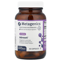 Metagenics, Adreset, 60 Capsules UPC 755571011053 | HiLife Vitamins