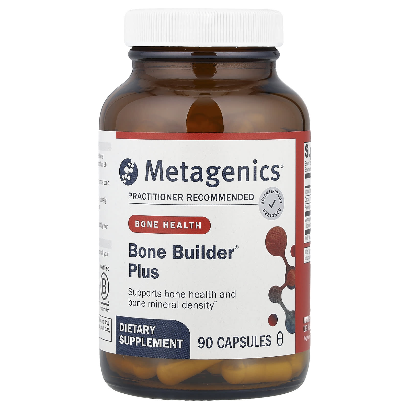 Metagenics, Bone Builder Plus, 90 Capsules UPC 755571013095 | HiLife Vitamins