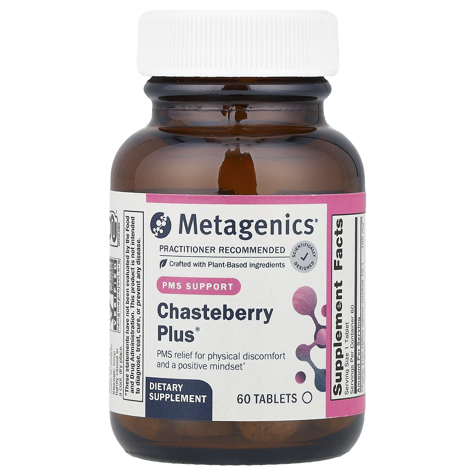 Metagenics, Chasteberry Plus, 60 Tablets UPC 755571013453 | HiLife Vitamins