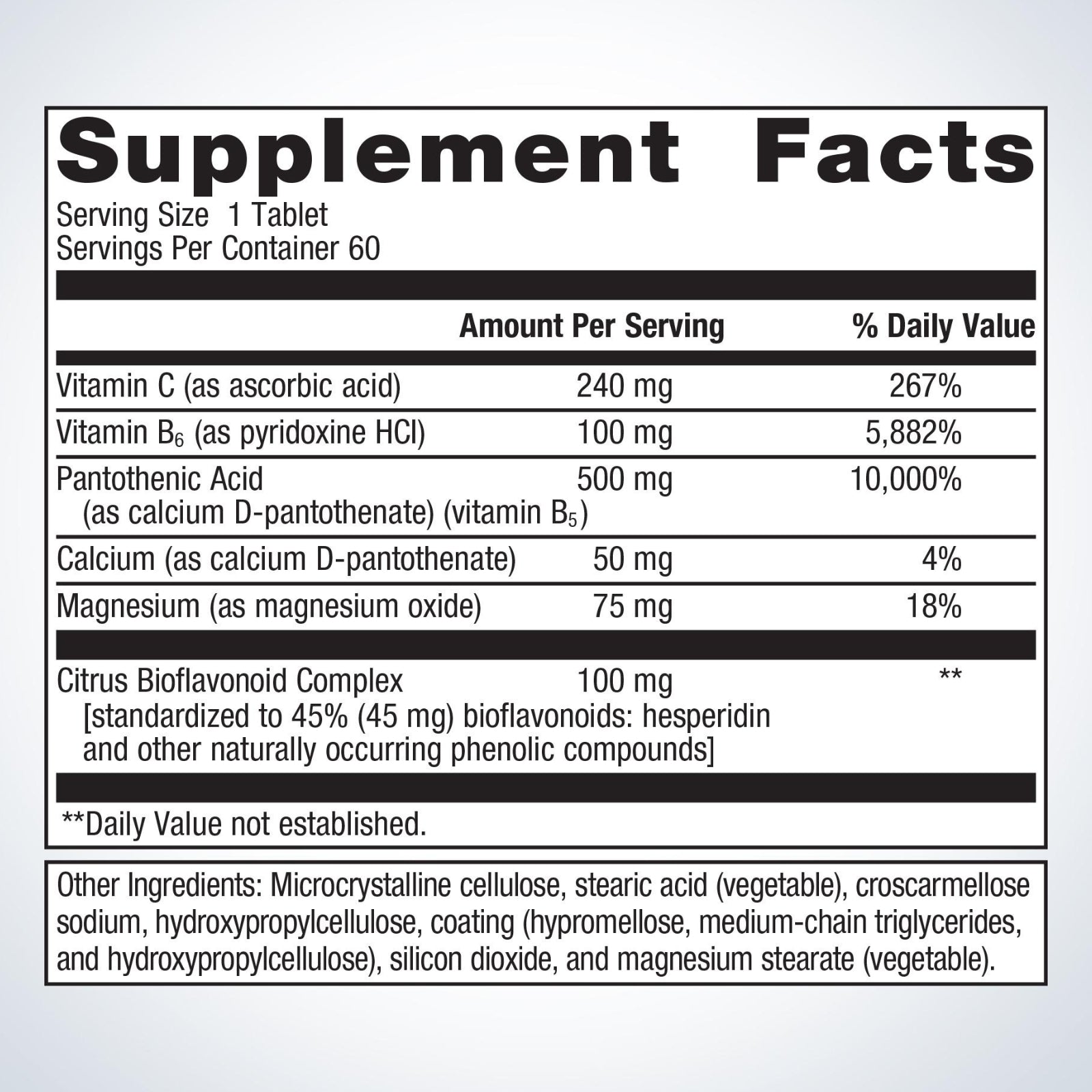 Metagenics, Cortico-B5 B6, 60 Tablets - [product_sku] | HiLife Vitamins