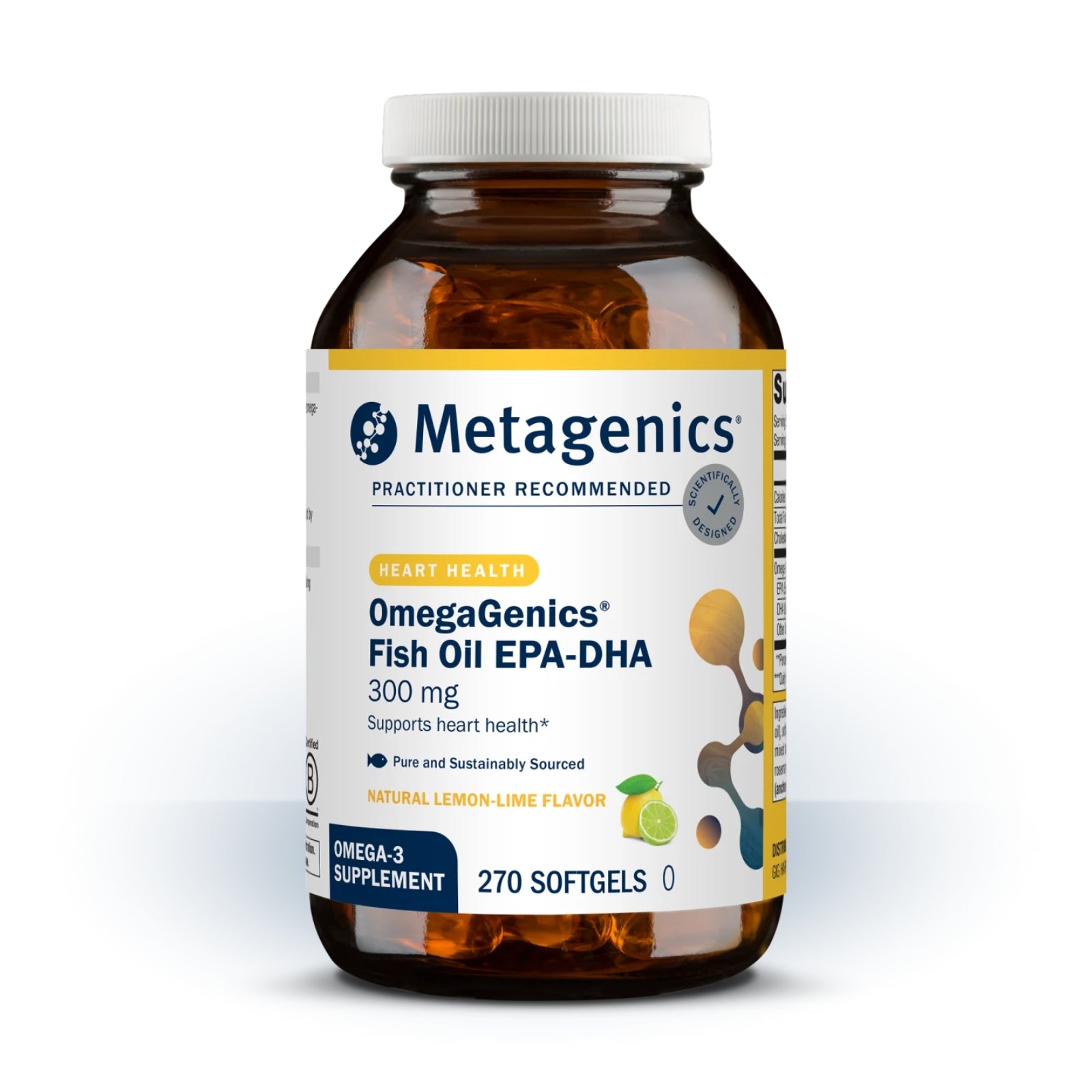 Metagenics, OmegaGenics® Fish Oil EPA-DHA 300 mg, 270 Softgels UPC 755571015808 | Hilife Vitamins
