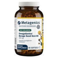 Metagenics, OmegaGenics Borage Seed GLA Oil 240 mg, 90 Softgels UPC 755571017352 | HiLife Vitamins