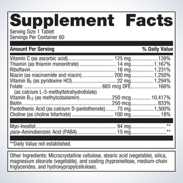 Metagenics, Vitamin B-Complex, 60 Tablets UPC 755571017604 | HiLife Vitamins