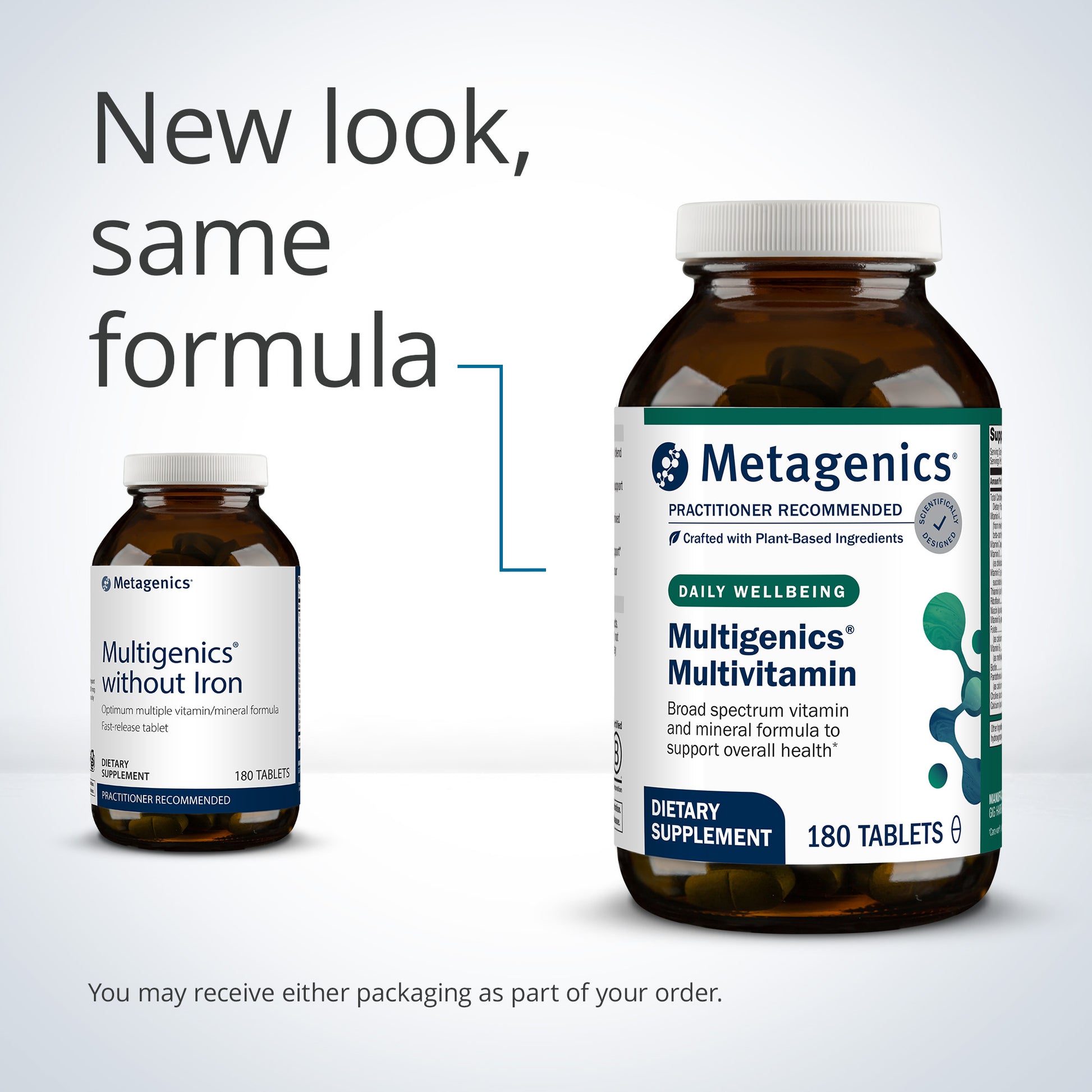 Metagenics, Multigenics® Multivitamin, 180 Tablets UPC 755571024510 | HiLife Vitamins