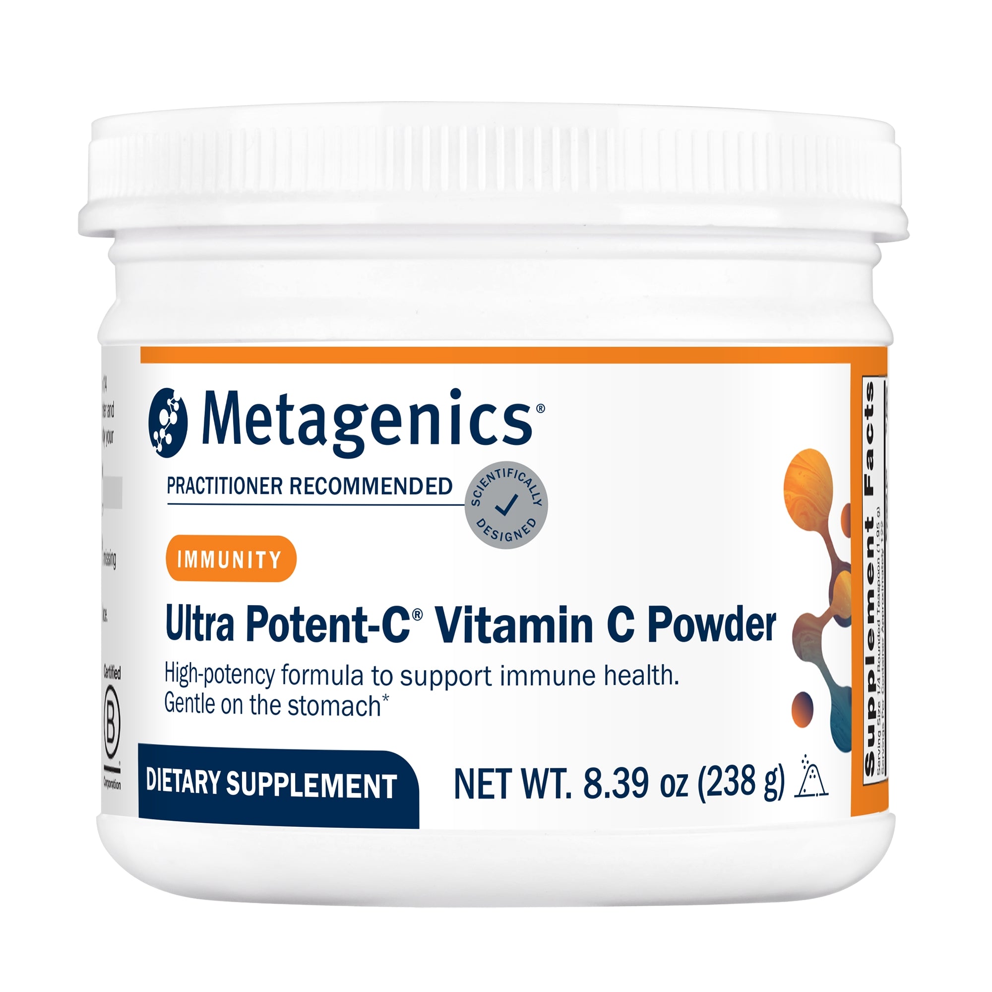 Metagenics, Ultra Potent-C® Vitamin C Powder, 8 Oz Powder UPC 755571030627 | HiLife Vitamins