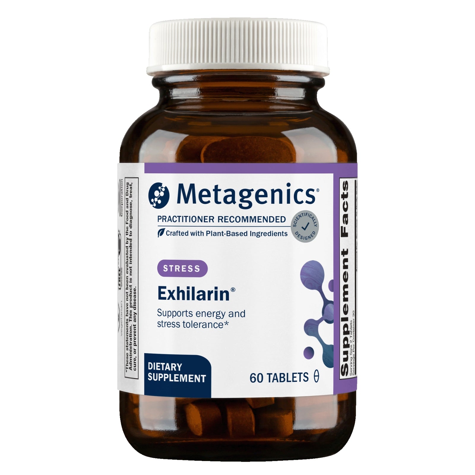 Metagenics, Exhilarin, 60 Tablets UPC 755571800008 | HiLife Vitamins