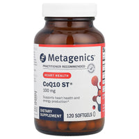 Metagenics, Coq10 St-100, 120 Softgels UPC 755571910141 | HiLife Vitamins