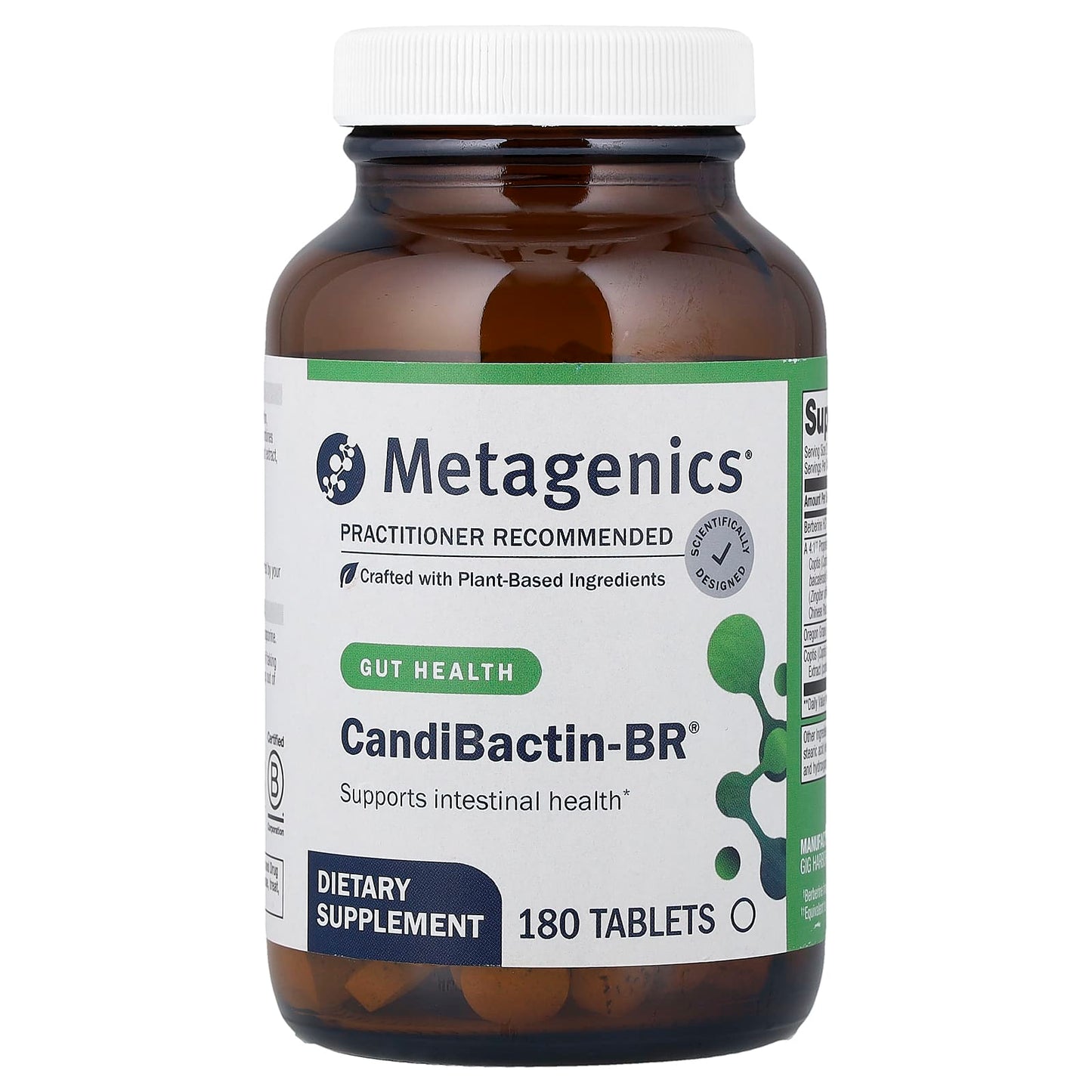 Metagenics, CandiBactin-BR®, 180 Tablets UPC 755571912596 | HiLife Vitamins