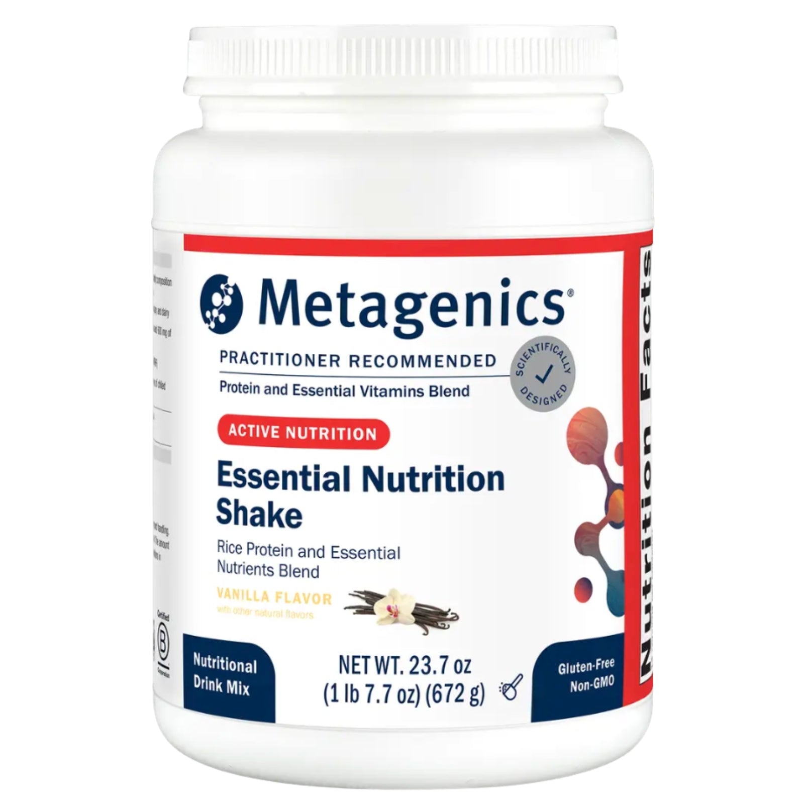 Metagenics, Essential Nutrition Shake, Vanilla Flavor, 1 lb 7.7 oz (672 g) UPC 755571917317 | HiLife Vitamins