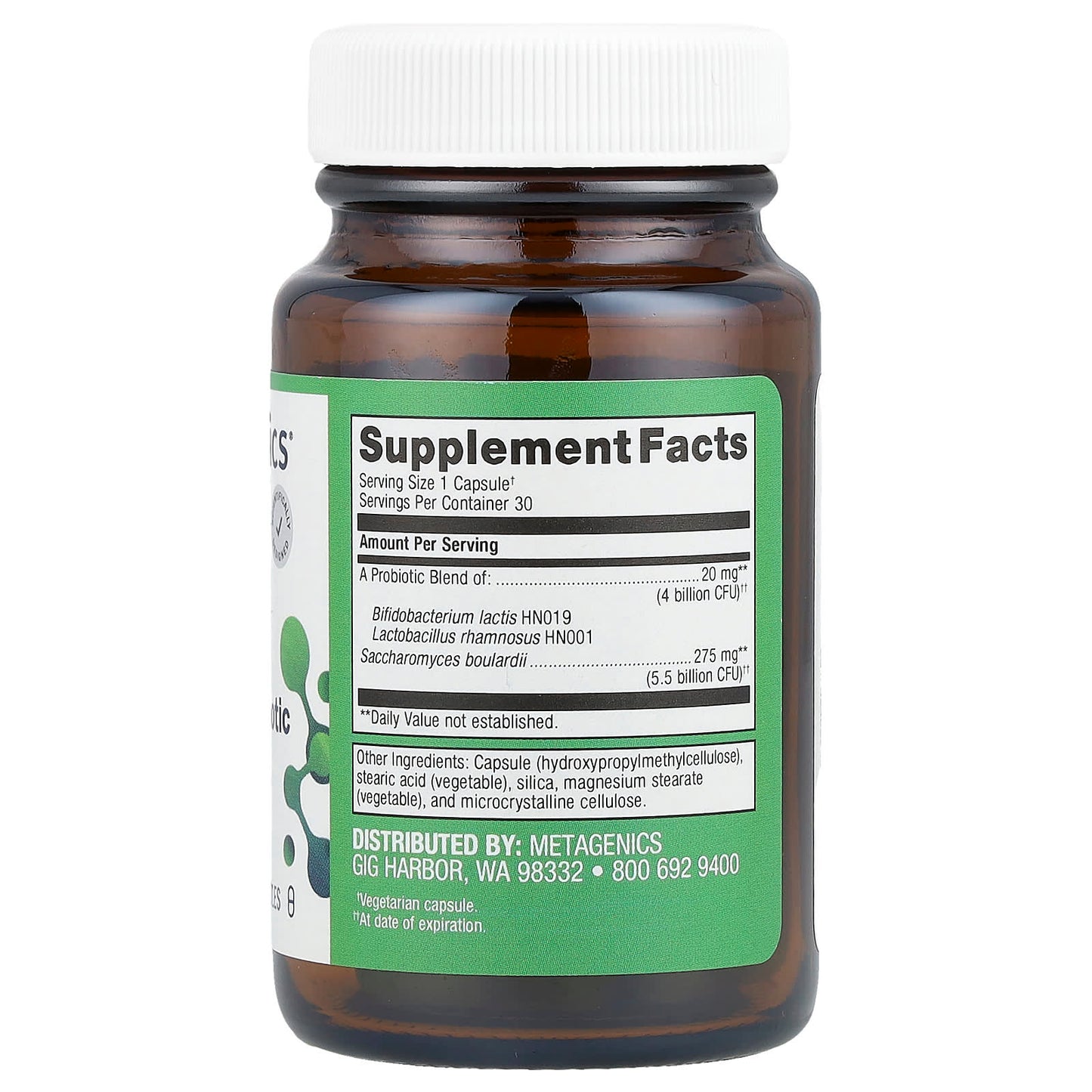 Metagenics, UltraFlora Acute Care, 30 Capsules UPC 755571918154 | HiLife Vitamins