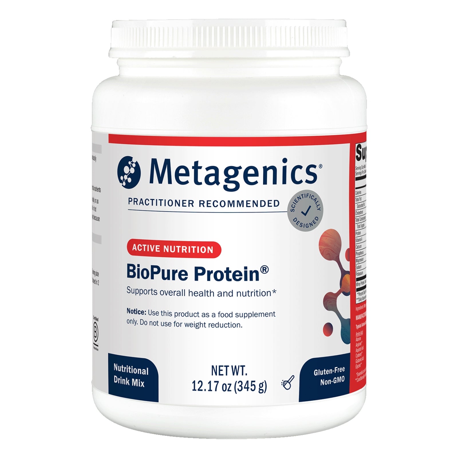 Metagenics, Biopure Protein, 12.17 Oz UPC 755571918475 | HiLife Vitamins