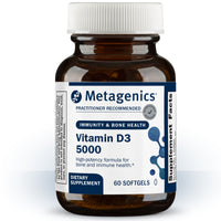 Metagenics, Vitamin D3 5000, 60 Softgels UPC 755571961273 | HiLife Vitamins
