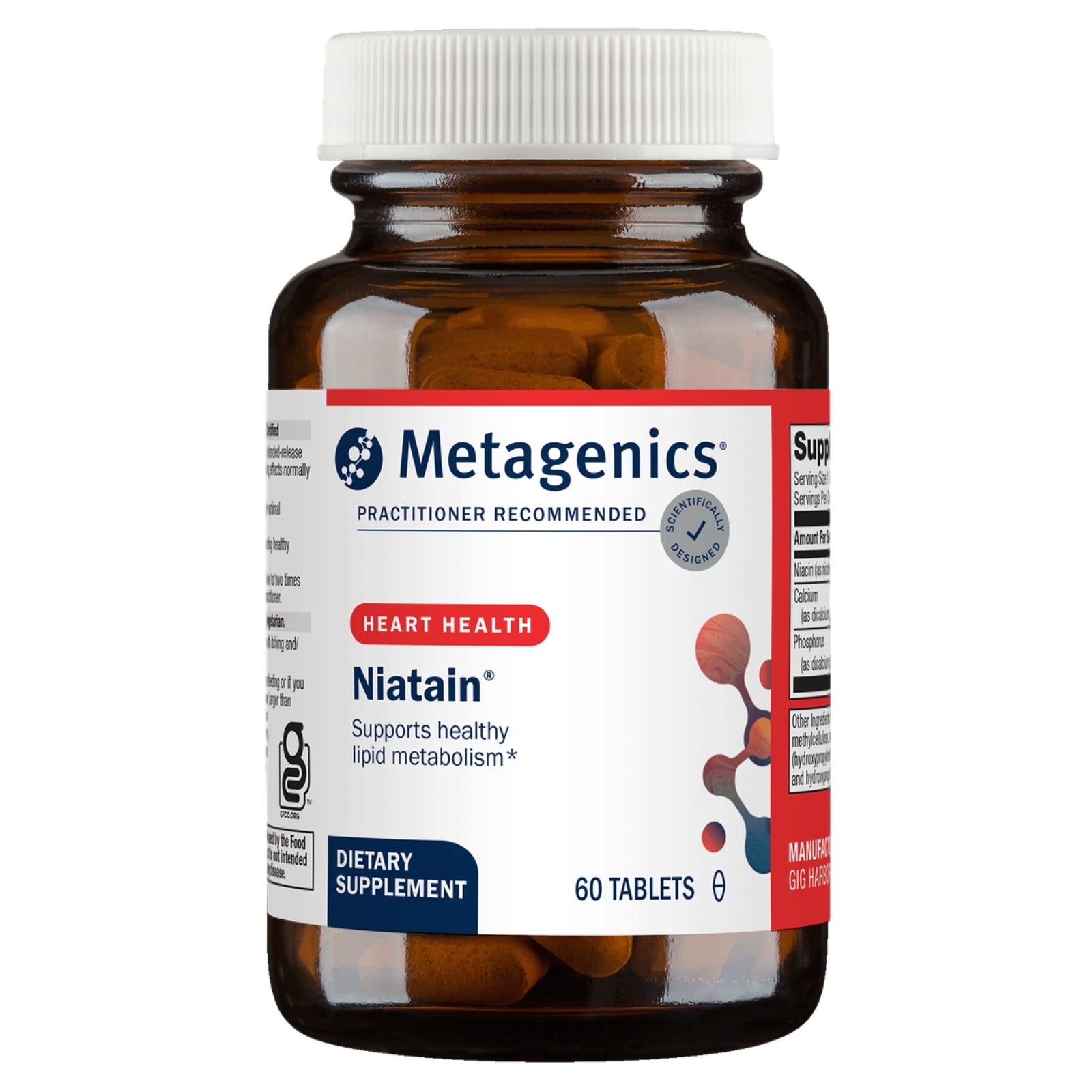 Metagenics, Niatain®, 60 Tablets UPC 755571924063   | Hilife Vitamins