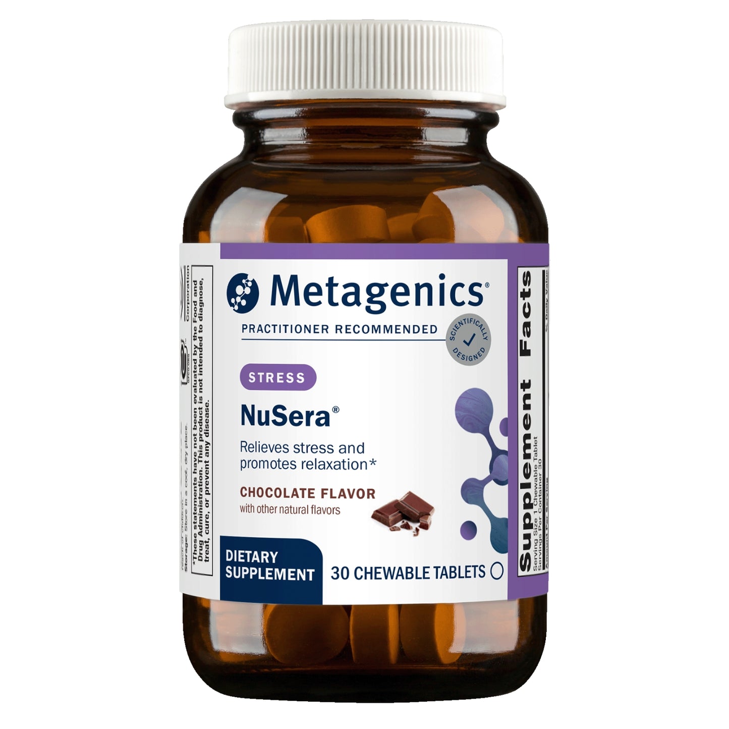 Metagenics, NuSera, Chocolate Flavor, 30 Chewable Tablets UPC 755571924186 | HiLife Vitamins