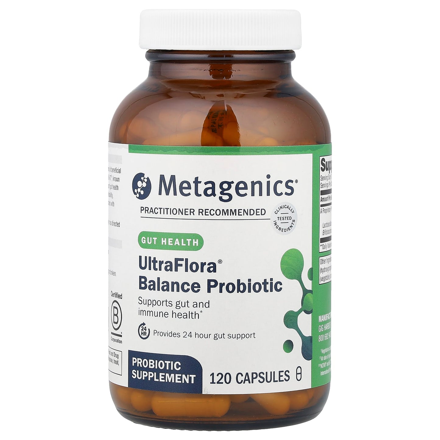 Metagenics, UltraFlora® Balance Probiotic, 120 Capsules UPC 755571927408 | HiLife Vitamins