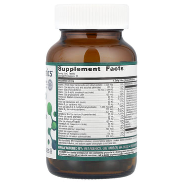 Metagenics, PhytoMulti® Multivitamin with Iron, 60 Tablets UPC 755571928993 | HiLife Vitamins