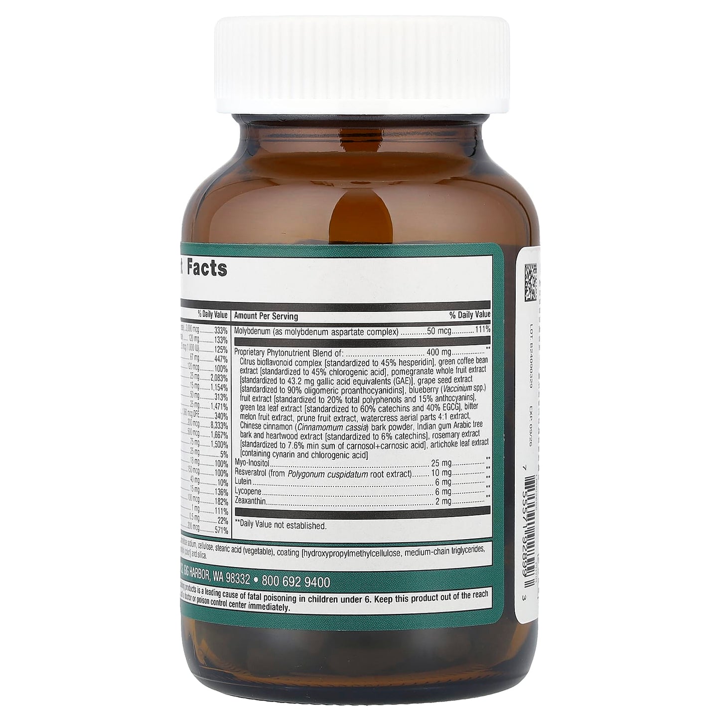 Metagenics, PhytoMulti® Multivitamin with Iron, 60 Tablets UPC 755571928993 | HiLife Vitamins