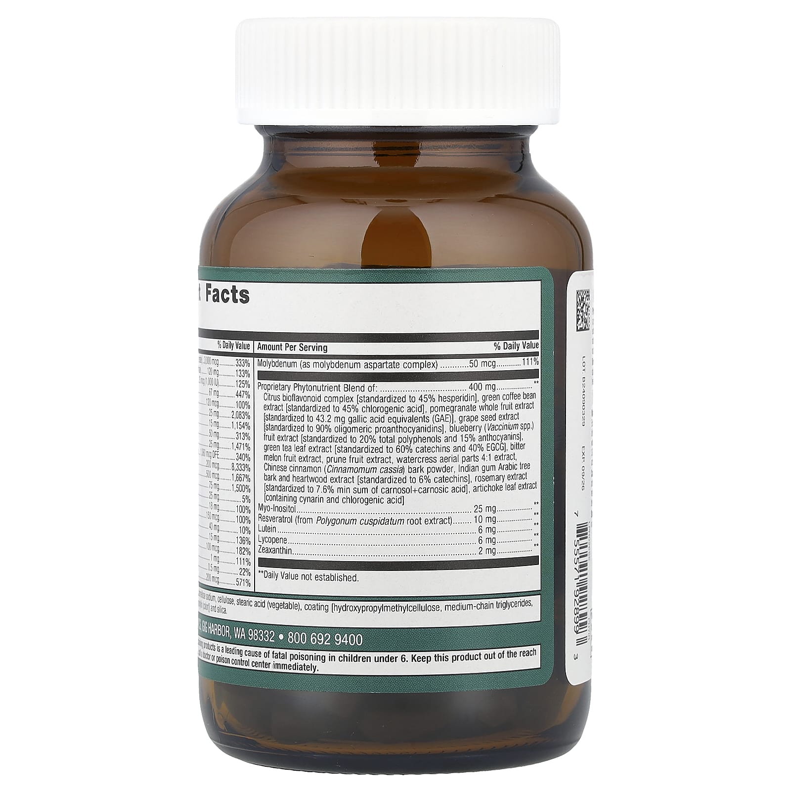 Metagenics, PhytoMulti® Multivitamin with Iron, 60 Tablets UPC 755571928993 | HiLife Vitamins