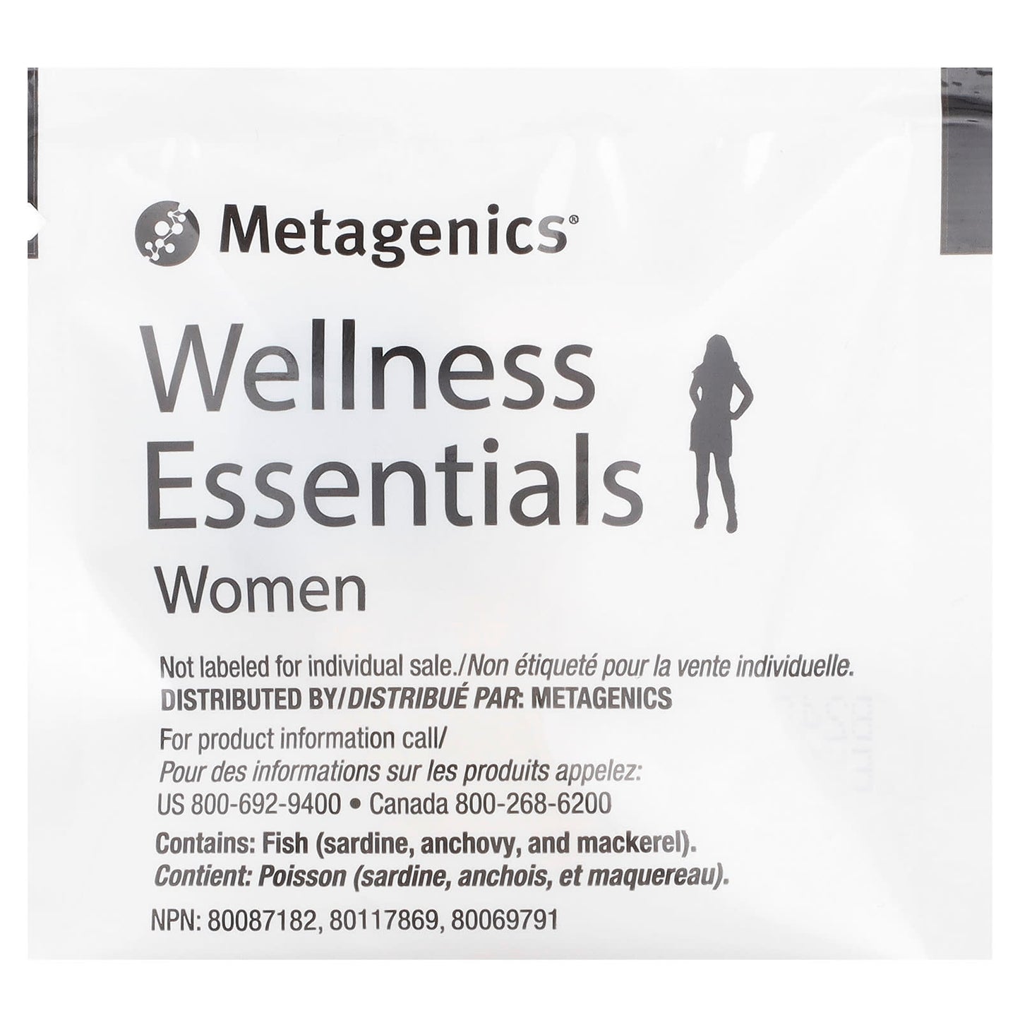 Metagenics, Wellness Essentials Women's, 30 pks UPC 755571929556 | HiLife Vitamins