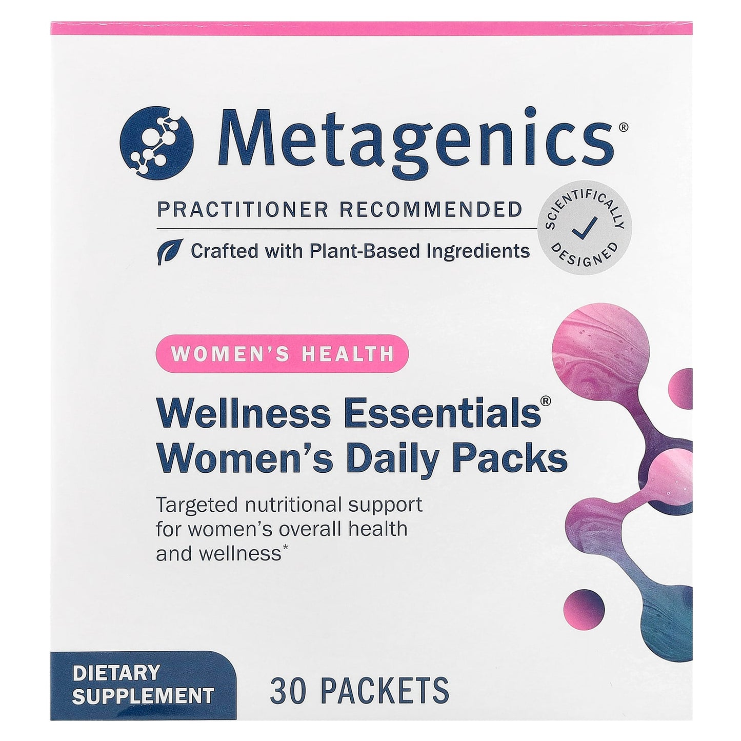 Metagenics, Wellness Essentials Women's, 30 pks UPC 755571929556 | HiLife Vitamins