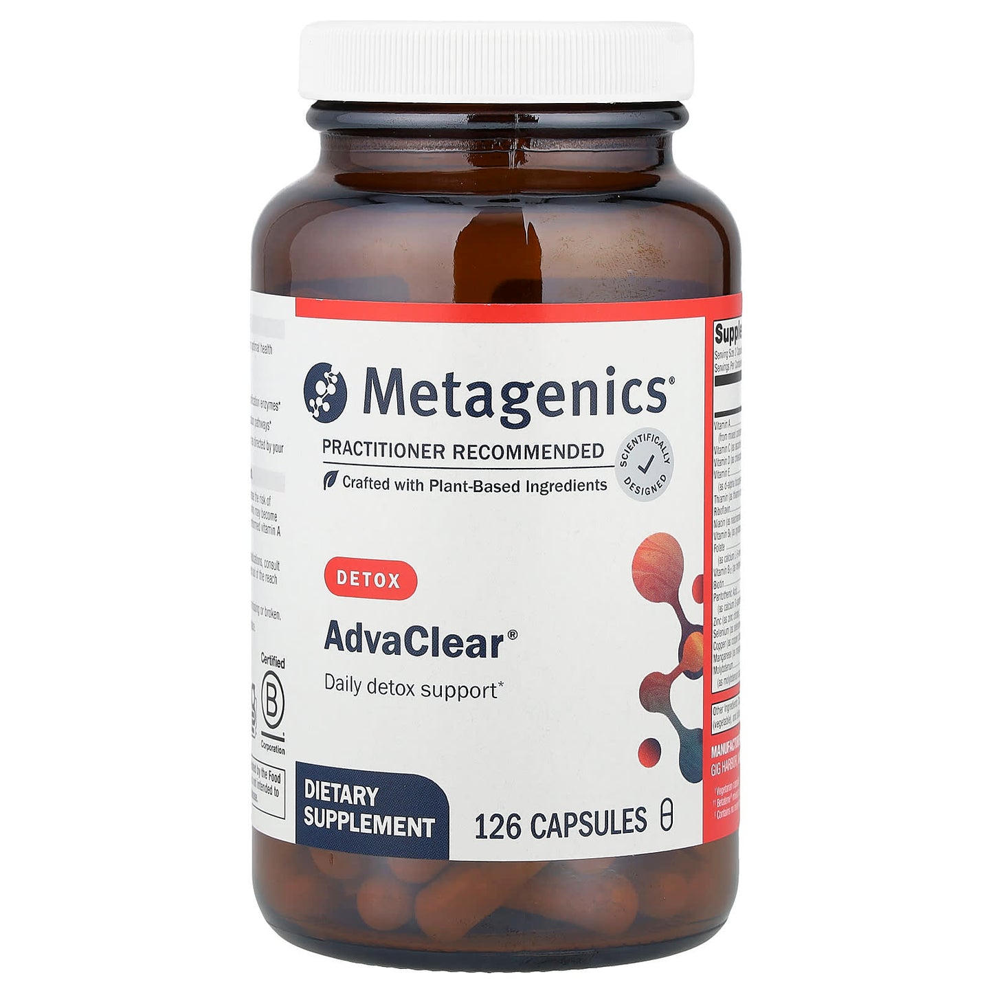 Metagenics, Advaclear, 126 Capsules UPC 755571930514 | HiLife Vitamins