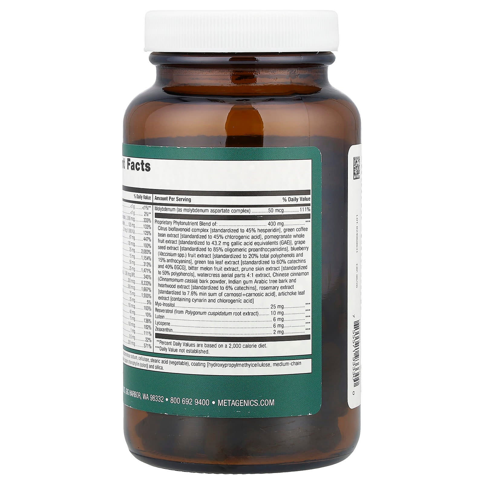 Metagenics, Phytomulti Iron Free, 120 Tablets UPC 755571933300 | HiLife Vitamins