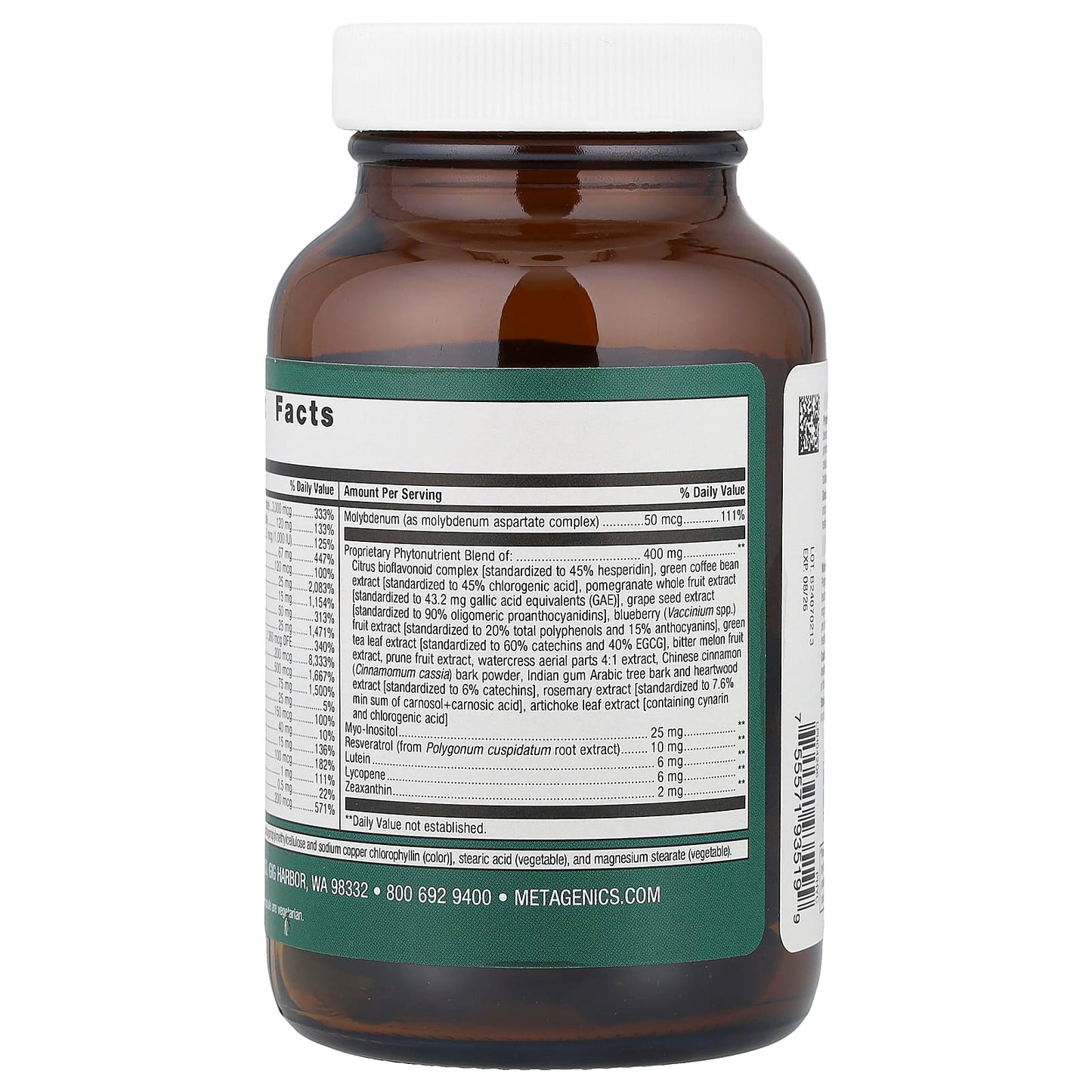 Metagenics, Phytomulti Multivitamin-Mineral, 60 Capsules UPC 755571935199 | HiLife Vitamins