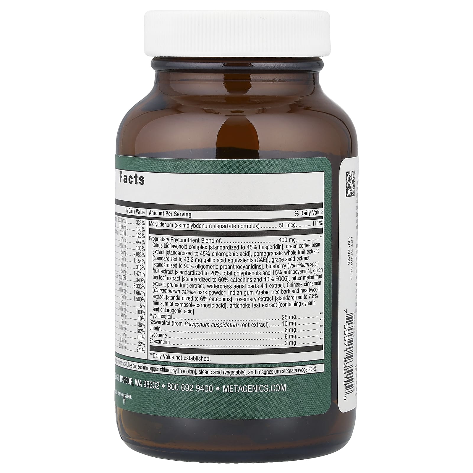 Metagenics, Phytomulti Multivitamin-Mineral, 60 Capsules UPC 755571935199 | HiLife Vitamins