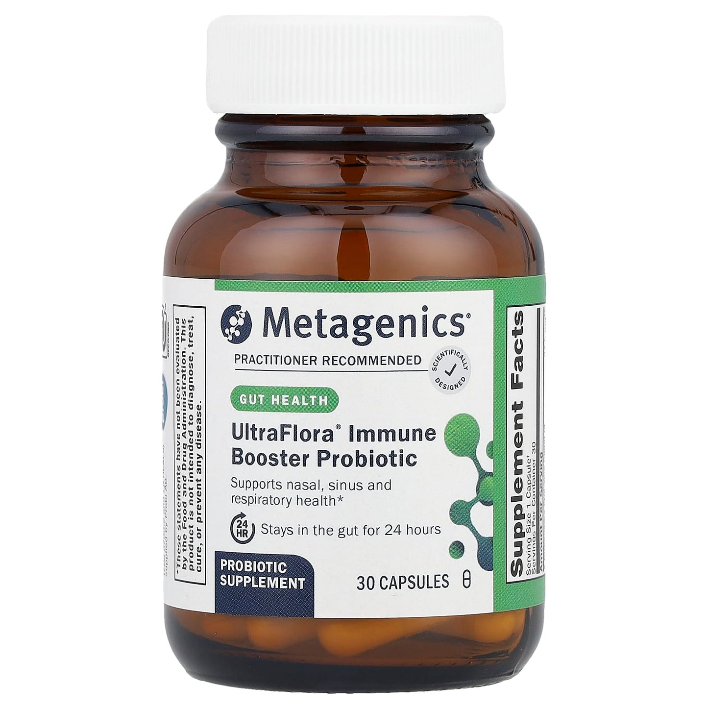 Metagenics, UltraFlora® Immune Booster Probiotic, 30 Capsules UPC 755571938312 | HiLife Vitamins