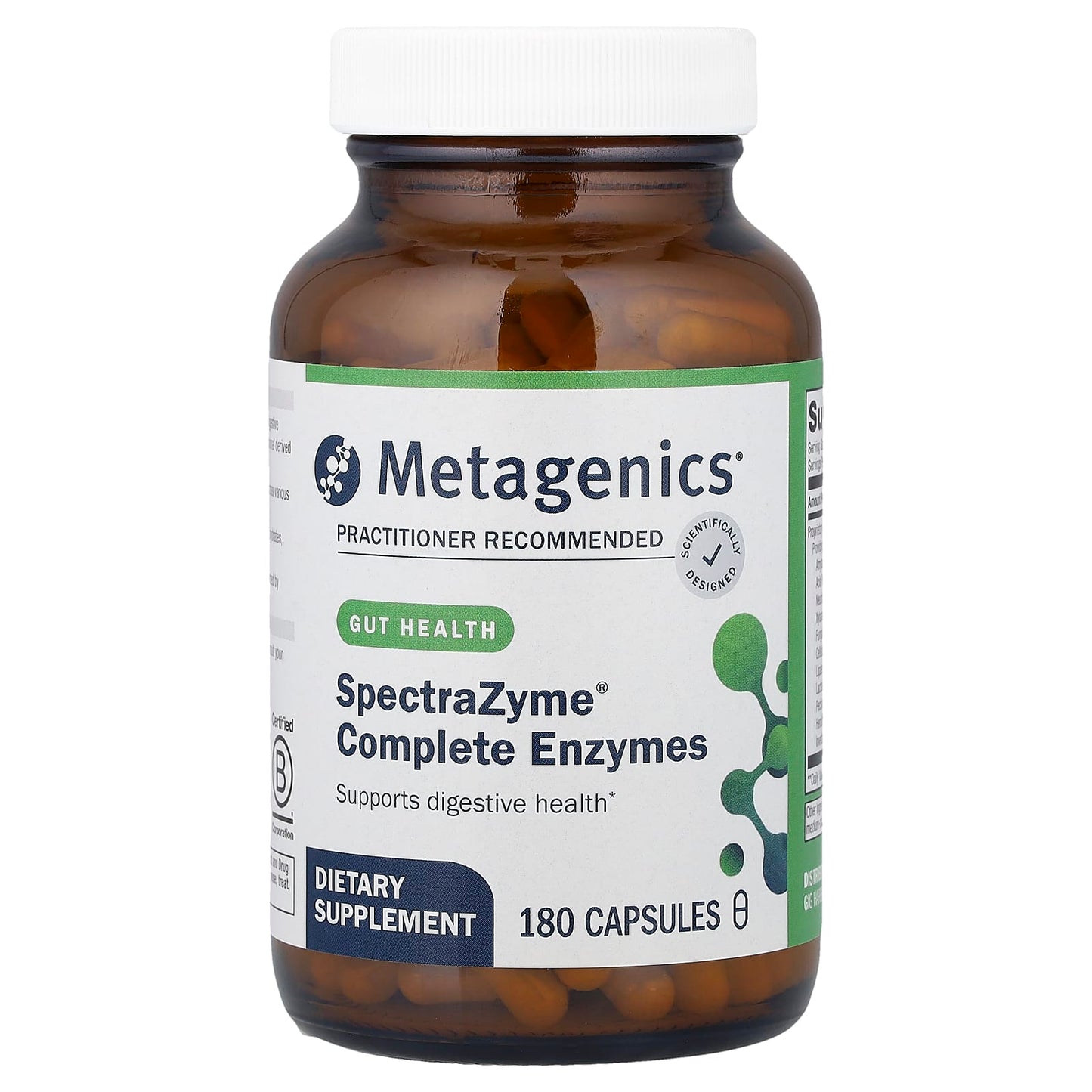 Metagenics, SpectraZyme® Complete Enzymes, 180 Capsules UPC 755571939197 | HiLife Vitamins