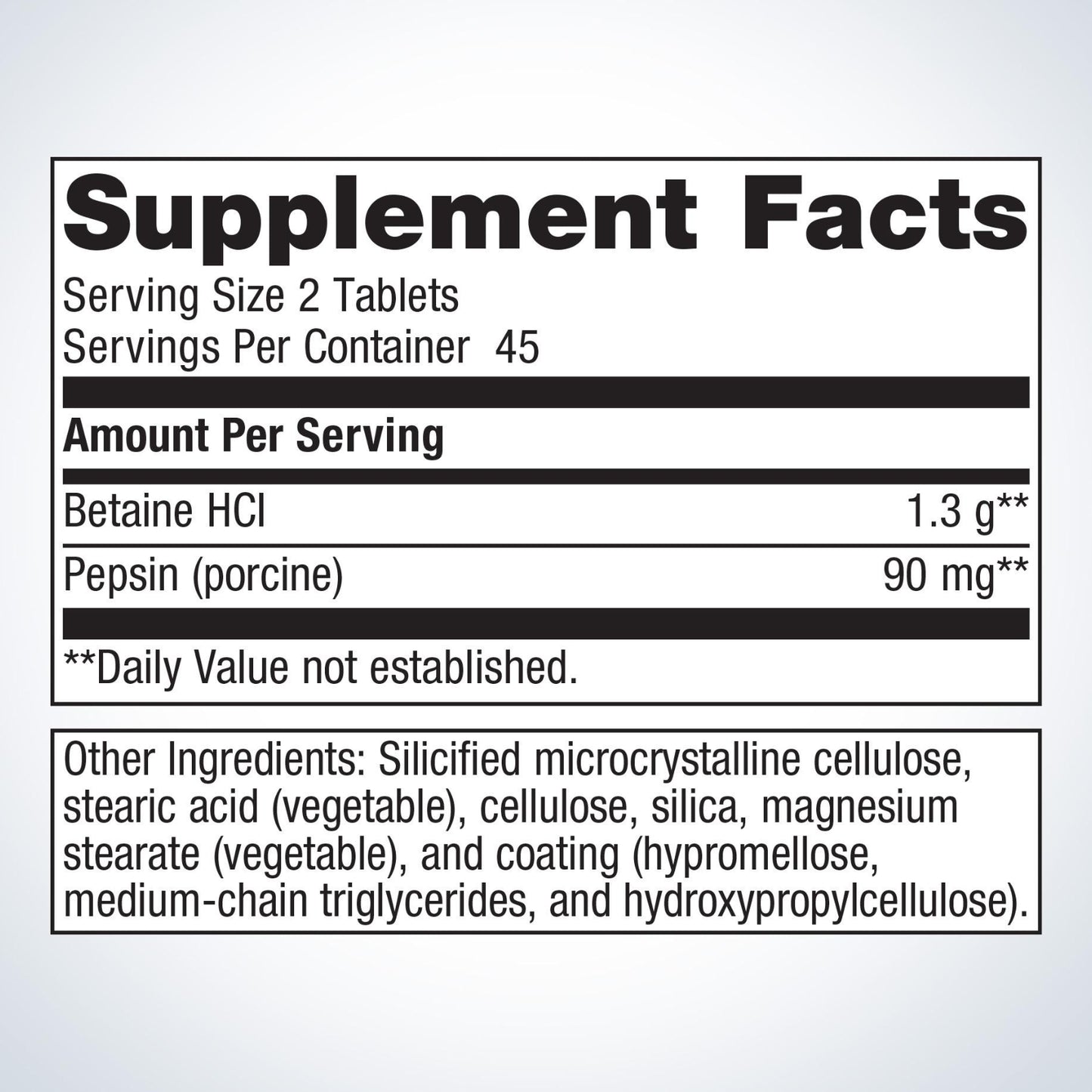 Metagenics, SpectraZyme® Betaine HCI + Pepsin, 90 Tablets UPC 755571939654 | HiLife Vitamins