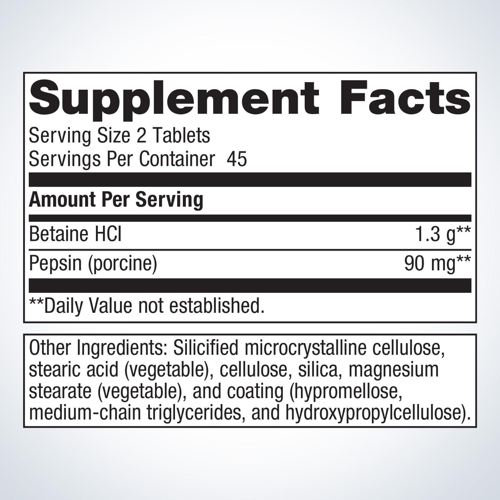 Metagenics, SpectraZyme® Betaine HCI + Pepsin, 90 Tablets UPC 755571939654 | HiLife Vitamins