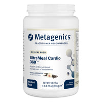 Metagenics, UltraMeal Cardio 360, Vanilla Flavor, 14 Servings, 1lb powder UPC 755571943149 | HiLife Vitamins