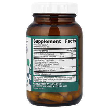 Metagenics, SulforaClear™, 60 Capsules UPC 755571943842 | HiLife Vitamins