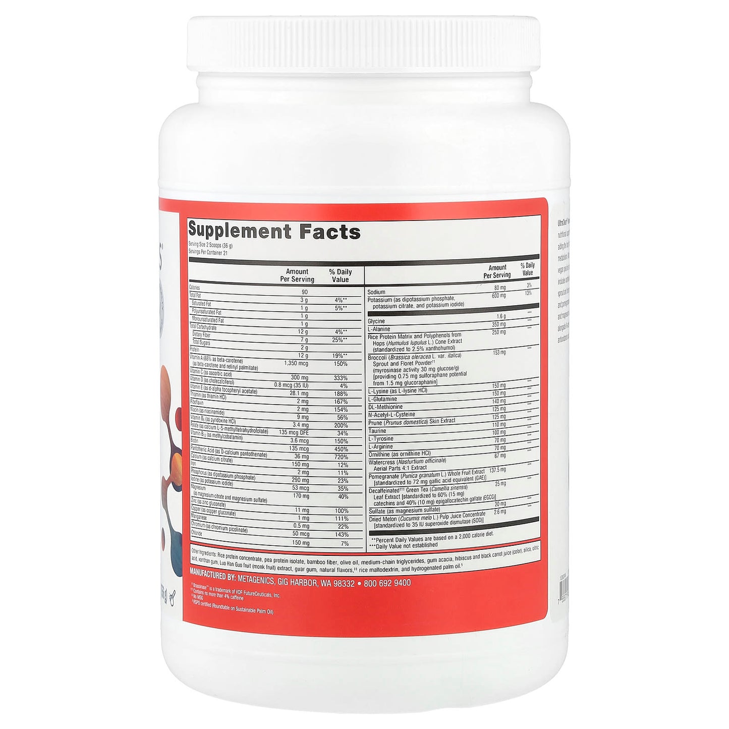 Metagenics, UltraClear® Renew Detox Powder, Natural Berry Flavor, 1 lb 10.67 oz (756 g) UPC 755571943934 | HiLife Vitamins