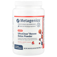 Metagenics, UltraClear® Renew Detox Powder, Natural Berry Flavor, 1 lb 10.67 oz (756 g) UPC 755571943934 | HiLife Vitamins
