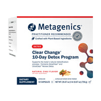 Metagenics, Clear Change® 10-Day Detox Program, Natural Chai Flavor UPC 755571944344 | Hilife Vitamins