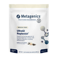 Metagenics, UltraGI Replenish, Vanilla Flavor, 21.48 oz (609 g) UPC 755571947246 | HiLife Vitamins